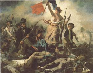 Eugene Delacroix Liberty Leading the People (mk05) oil painting picture